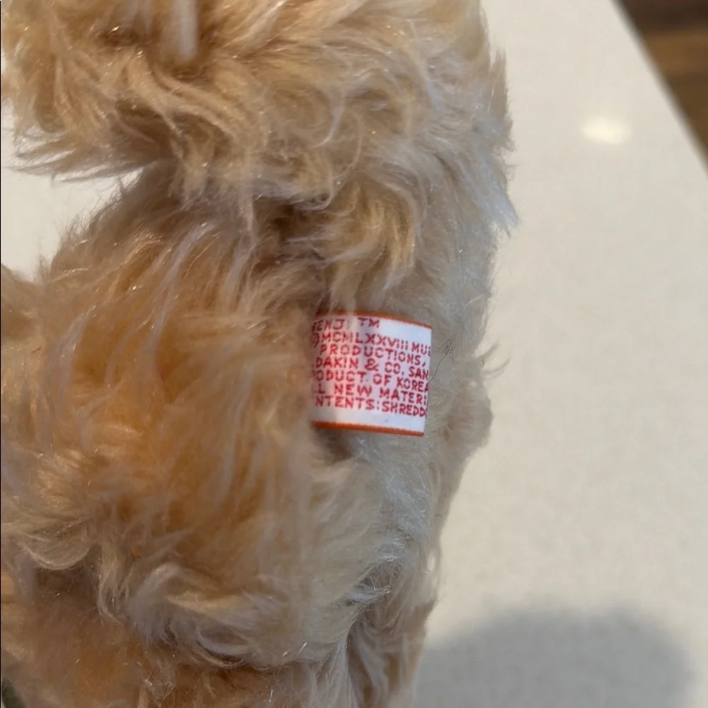 BINGO Plush Dog Toy with Gold name Tag